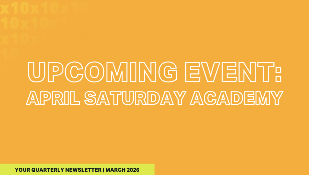 Upcoming Event: April Saturday Academy